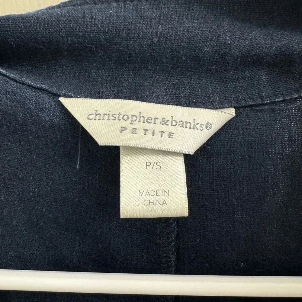 Christopher and Banks Petite 3/4 length sleeved jacket - Picture 4 of 6